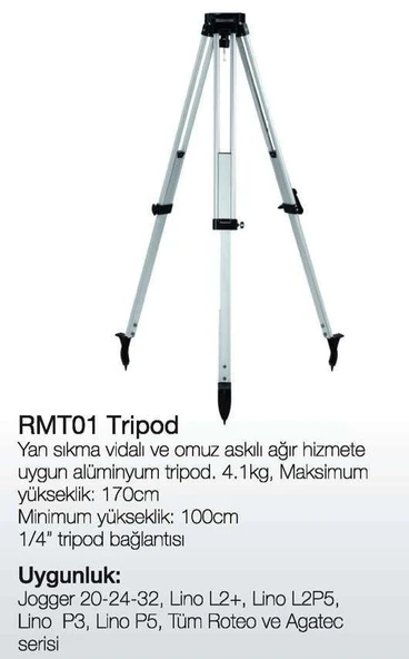 Leica Jogger 24 Optik Nivo SET -RMT01 Tripod + RMM05 Mira - 2