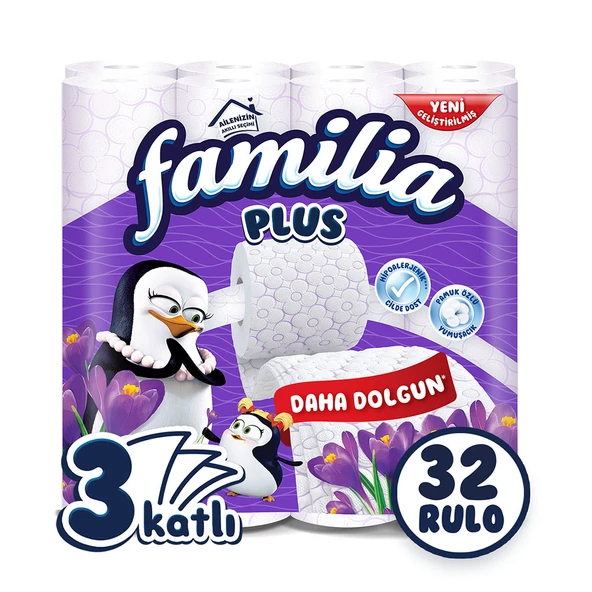 Familia Plus Parfümlü Tuvalet Kağıdı 32'li (Sihirli Çiçekler Kokulu)