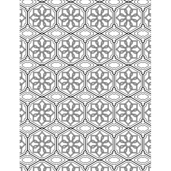 İslami Mandala Boyama Kitabı - 3