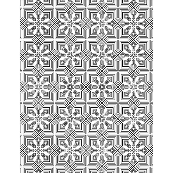 İslami Mandala Boyama Kitabı - 4