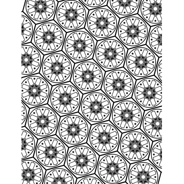 İslami Mandala Boyama Kitabı - 6