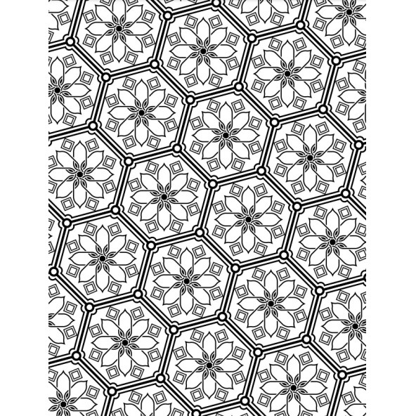 İslami Mandala Boyama Kitabı - 7