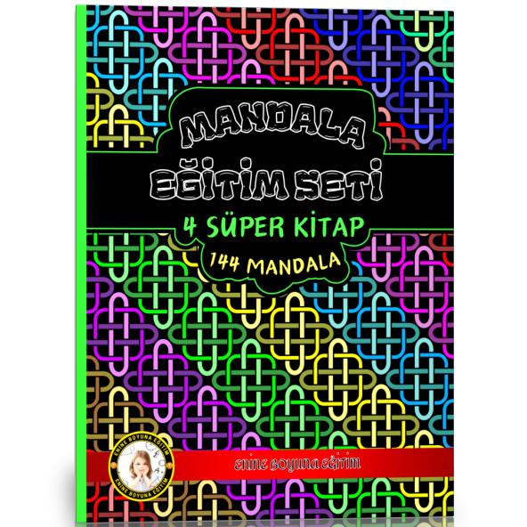 Mandala Boyama Eğitim Seti (4 Süper Kitap)