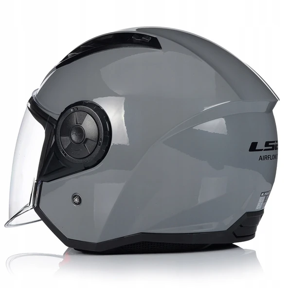 LS2 Aırflow 2 Nardo Gri Açık Motosiklet Kaskı - 3