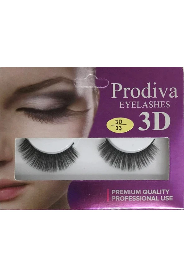 Prodiva 10'lu 3D İpek Takma Kirpik - 2