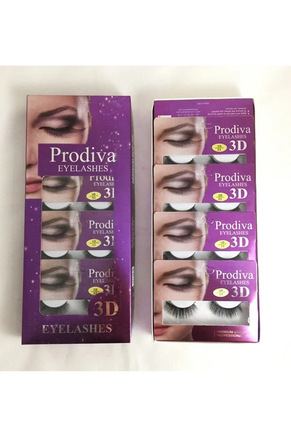 Prodiva 10'lu 3D İpek Takma Kirpik - 5