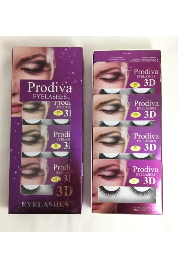 Prodiva 10'lu 3D İpek Takma Kirpik - 5