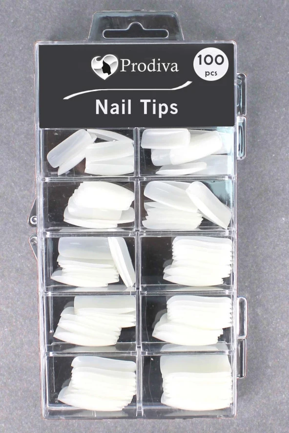 Prodiva 100'lü Kutulu Takma Tırnak - Nail Tips 1 No - 5