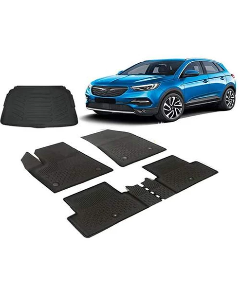 Opel Grandland  2017 + Sahler 4.5D Havuzlu Paspas Rizline 3D Bagaj Havuzu ürün görseli