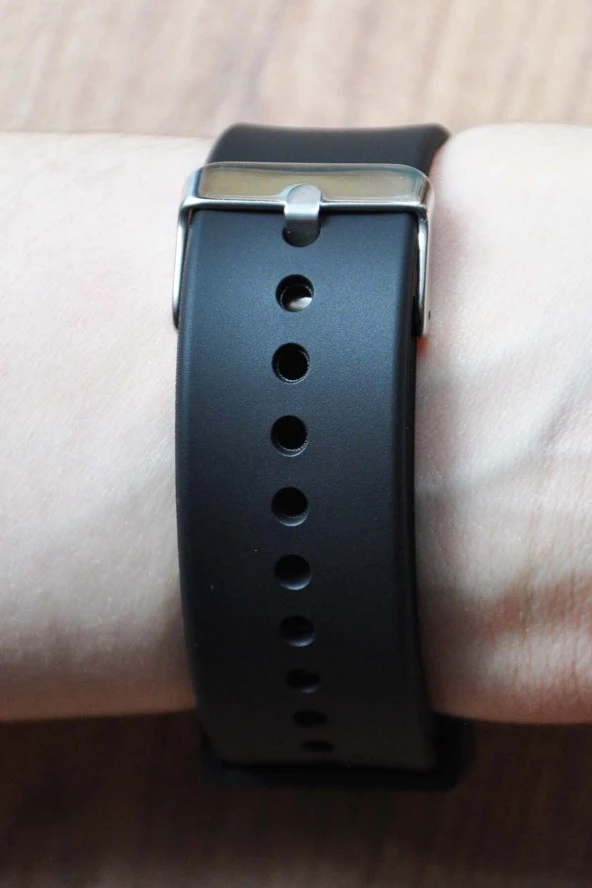 Led Dokunmatik Siyah Silikon Kordonlu Unisex Kol Saati Su-561-001 - 3