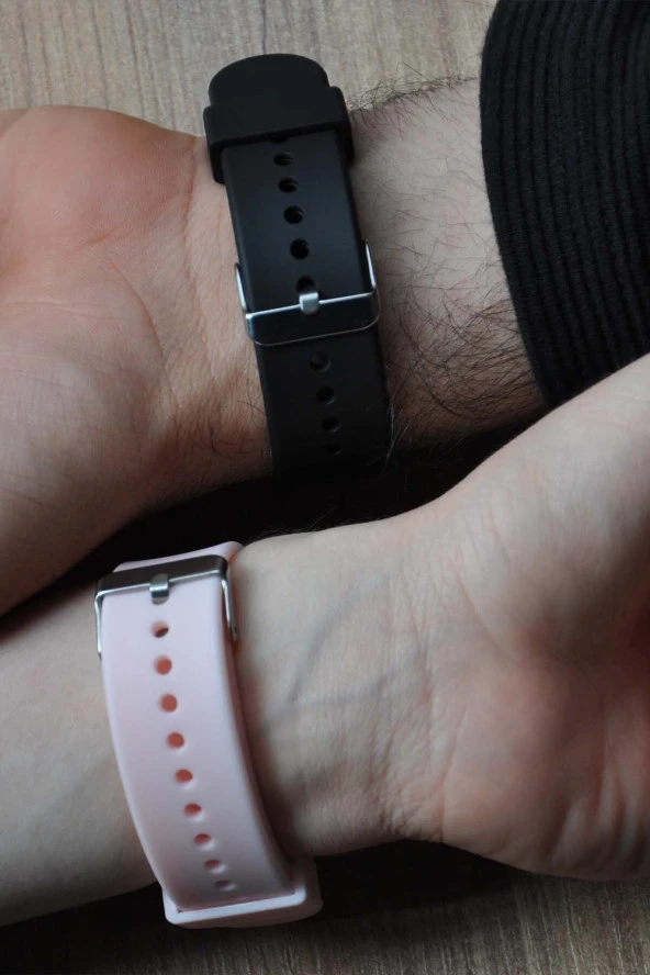 Siyah Pembe Unisex Sevgili Saati Anne Oğul Saati Dokunmatik Led Saat Su-563-001 - 3