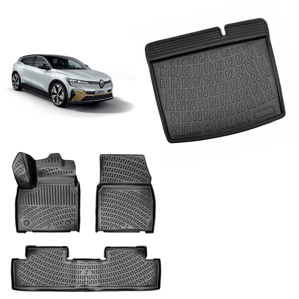 Rizline Renault Megane E-Tech 2022+ Bagaj Havuzu ve Paspas Set ürün görseli