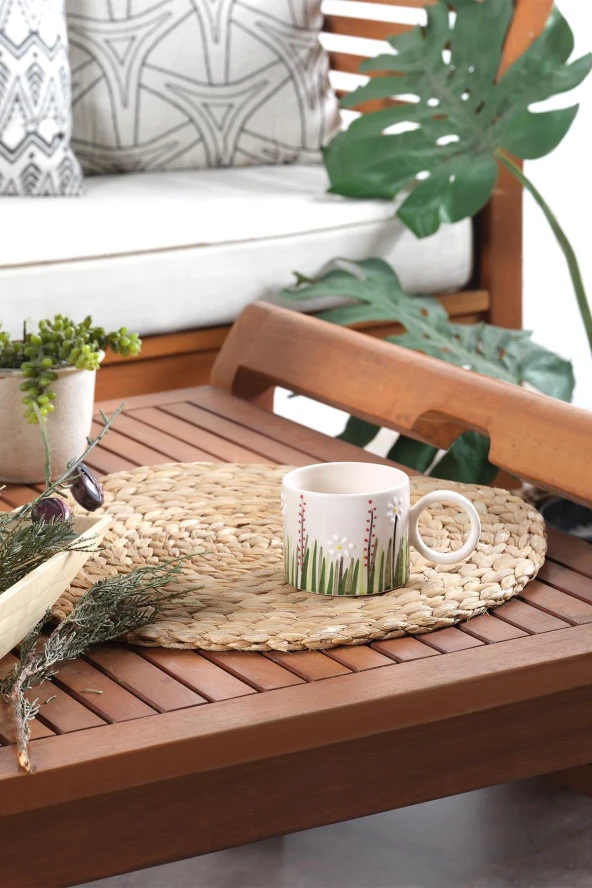 Ivy | El Yapımı Seramik Kupa Fincan Bardak Mug Seramik Double Türk Kahve Fincanı - 2