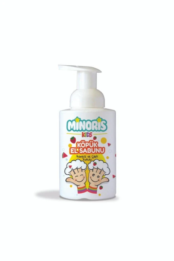 Minoris Kids Organik Köpük Sabun Karpuz Çilek Kokulu 300ml