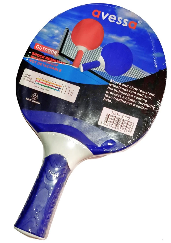 Avessa Rak-2000 Profesyonel Masa Tenis Raketi Mavi