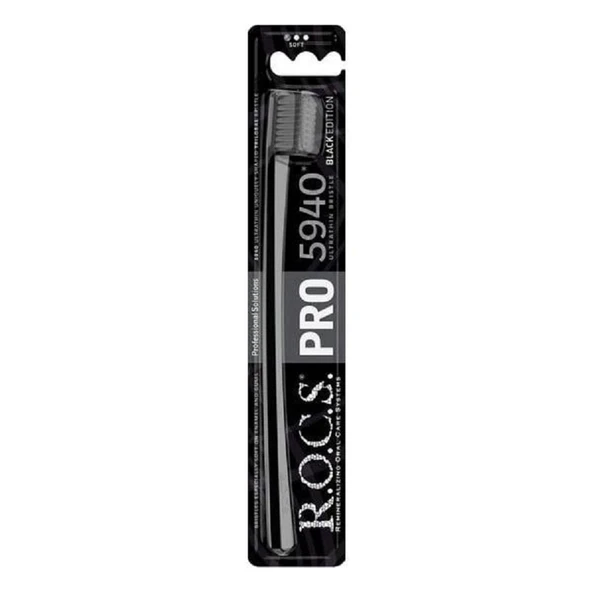 Rocs Pro 5940 Ultra Soft Diş Fırçası - SİYAH-SİYAH