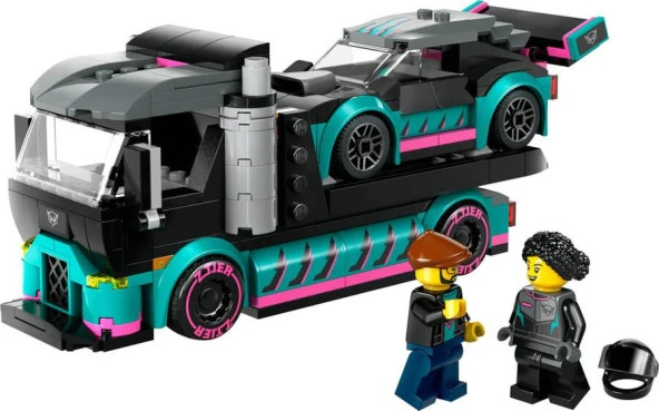 LEGO City 60406 Race Car and Car Carrier Truck - 3
