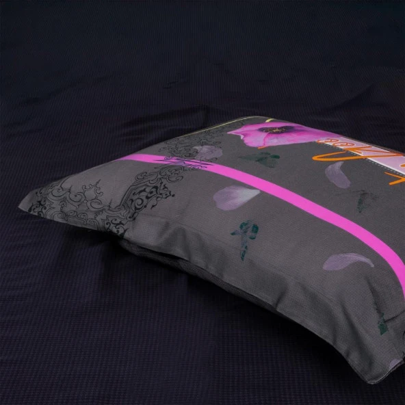 DİJİTAL SATEN ÇİFT KİŞİLİK NEVRESİM TAKIMI PRETTY - Resim 4