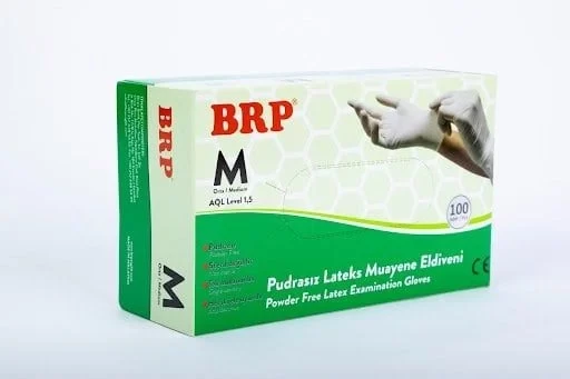 BRP Latex Pudrasız M beden Eldiven 20 Paket