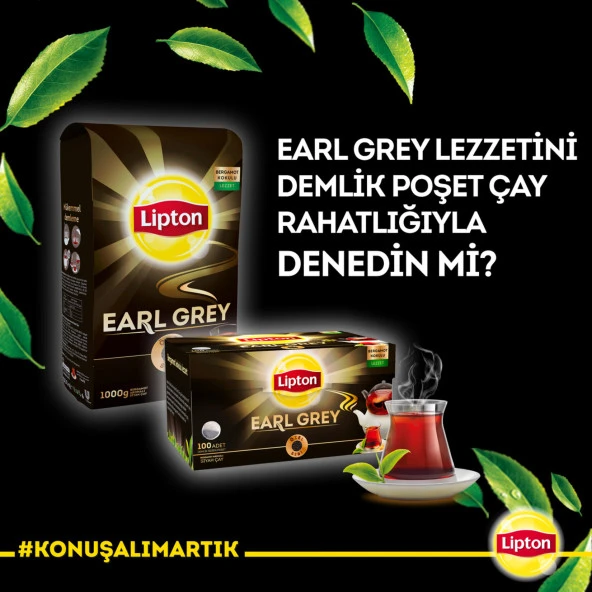 Lipton Earl Grey Bergamot Aromalı Demlik Poşet Çay 100'lü - 4