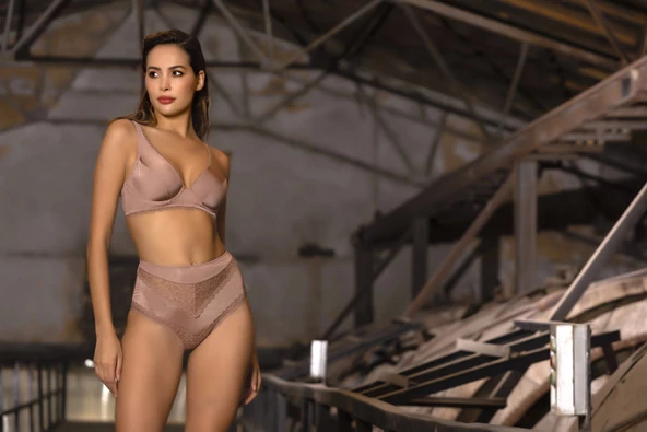 GIORGIA A Plus Vizon Dantelli Sütyen - 3