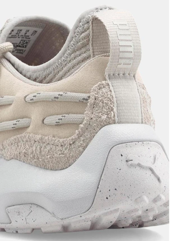 Puma Plexus Glacier Gray Ekru Deri Erkek Spor Ayakkabı 38632903 - 5