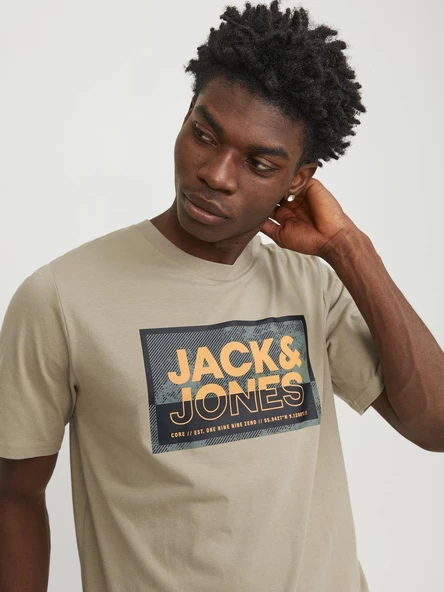 JACK JONES Yazı Baskılı Erkek Tişört 12253442 - 7