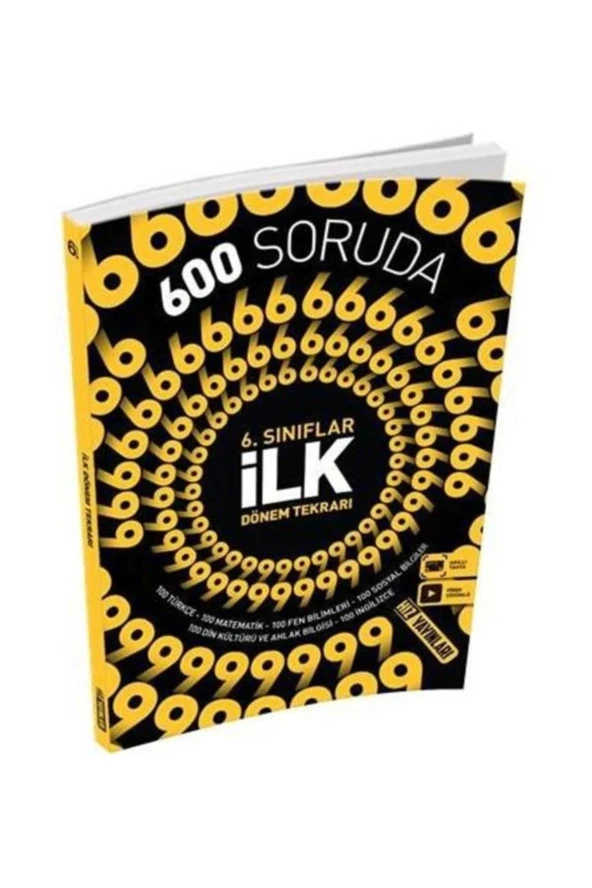 Hız Yayınları 6. Sınıf 600 Soruda Ilk Dönem Tekrarı