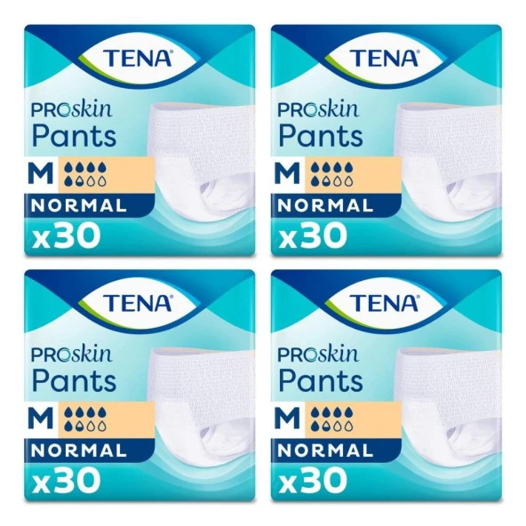 Tena Proskin Pants Normal 5.5 Damla Orta Boy (M) Emici Külot 30'lu 4 Paket