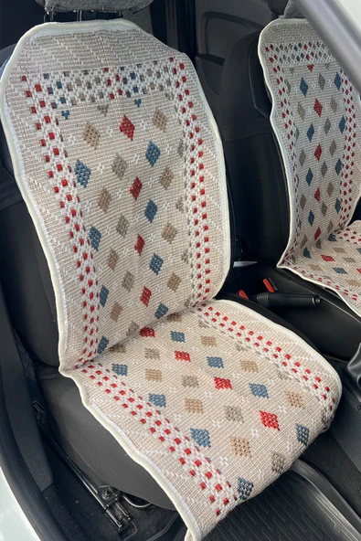 Oto Koltuk Kılıf Kilim 3 Parça Set Terletmez Jüt İplik Dokuma Universal - 2