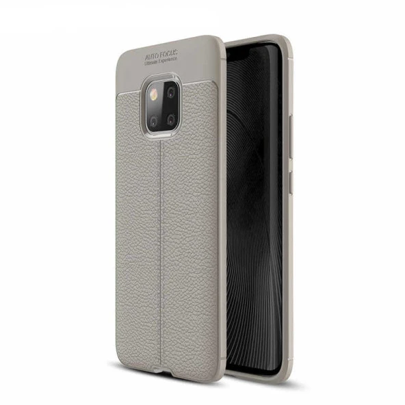 Huawei Mate 20 Pro Kılıf Deri Tarzı Niss Silikon Case