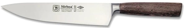 Sürbisa Sürmene 61340 Sıcak Dövme Şef Bıçağı Zeytin Saplı Ahşap 22,5 Cm ürün görseli