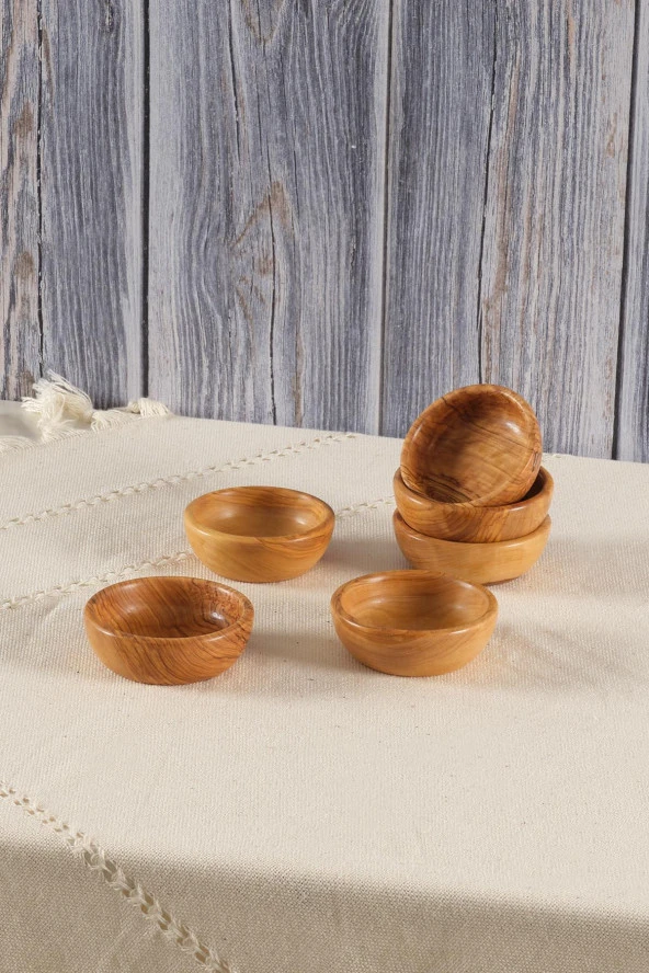 Zeytin Ağacı Çerezlik El yapımı Çerez Kasesi Seti 6 Parça - 2