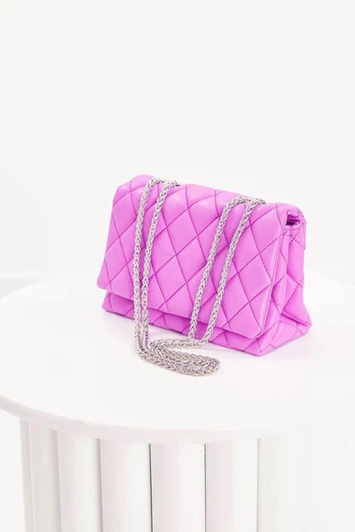 Bagorama CAPIC Kadın Zincirli Kapitone Suni Deri Omuz Çantası - 2