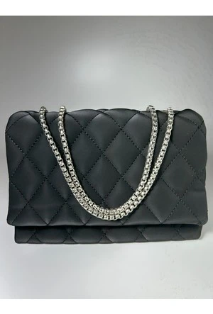 Bagorama CAPIC Kadın Zincirli Kapitone Suni Deri Omuz Çantası - 3