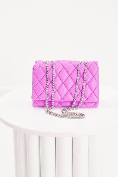 Bagorama CAPIC Kadın Zincirli Kapitone Suni Deri Omuz Çantası - 7