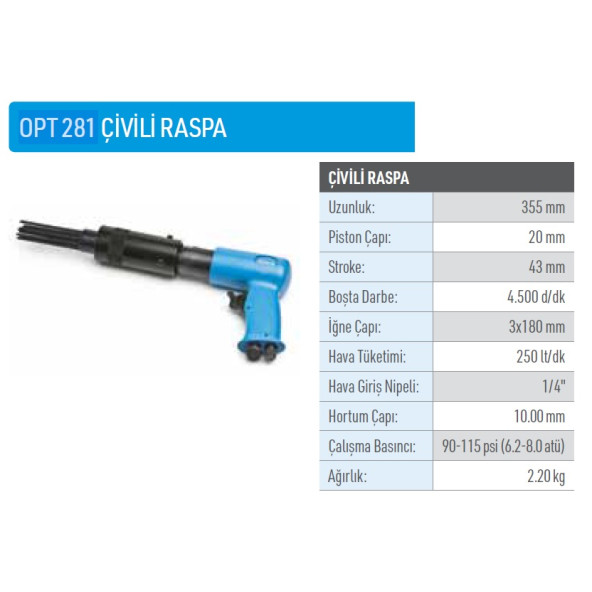Osaka Opt 281 Çivili Raspa - 2