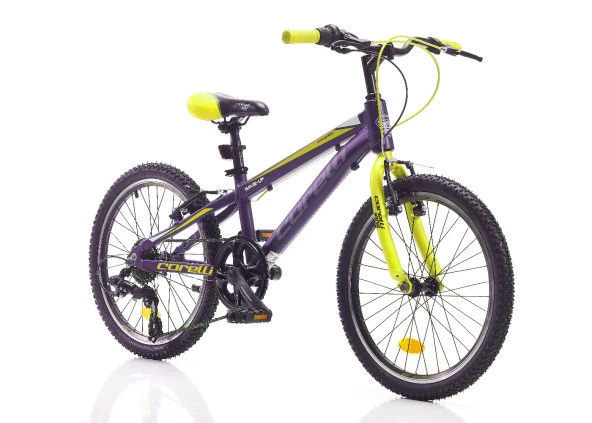 Corelli Rave Up 20 jant v fren 1x7 vites çocuk bisikleti siyah-sarı