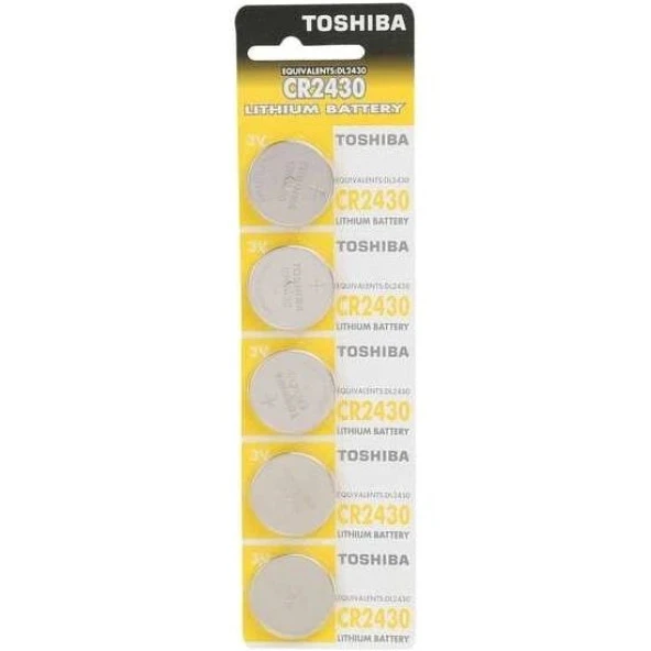 TOSHIBA CR 2430 LITHIUM PİL (5'Lİ KARTELA)