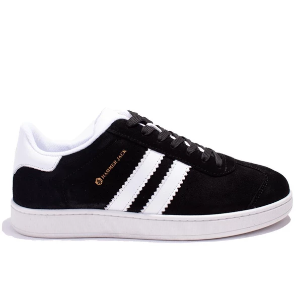 Hammer Jack 10224155 Siyah Beyaz Süet Günlük Erkek Deri Ayakkabı - Resim 2