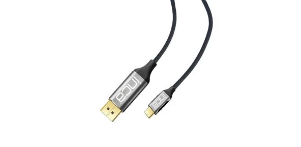 INCA ITCD-02TX 2m USB Type-C =>DISPLAYPORT KABLO (Giriş: USB Type-C => Çıkış:Displayport)