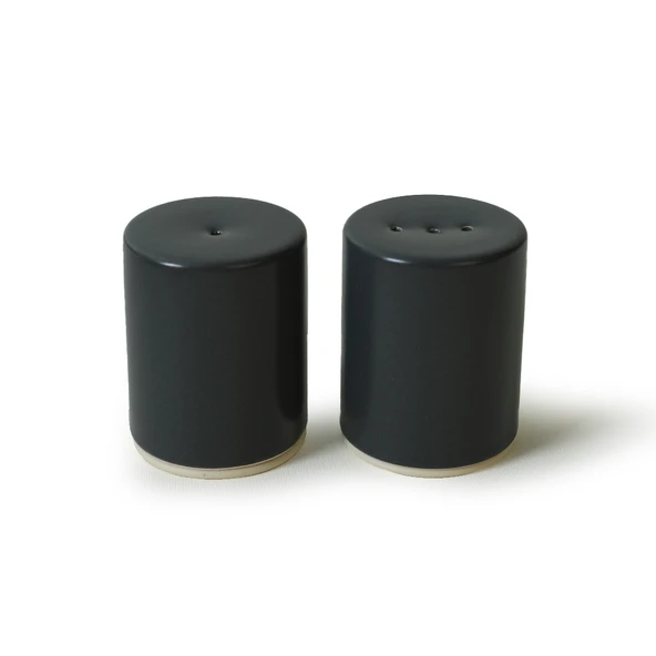 Keramika Koyu Gri Stackable Tuzluk / Biberlik 6 Cm - 2