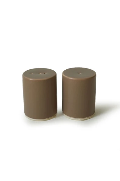 Keramika Mat Toprak Taupe Stackable Tuzluk / Biberlik 6 Cm - 2