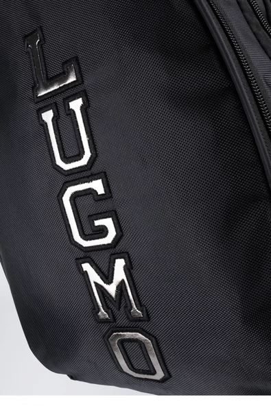 Üç Gözlü İçi Astarlı Pedli Okul Çantası Ortaokul Lise Çantası Armalı Siyah - 8