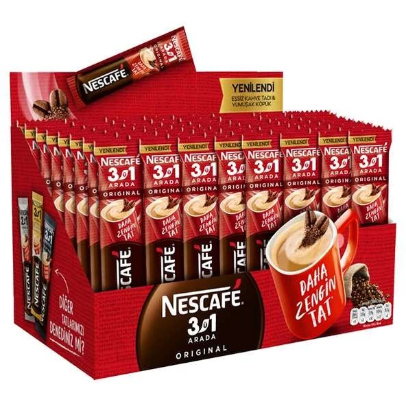 Nescafe 3ü1 Arada Hazır Kahve 17,5 gr 96 Adet