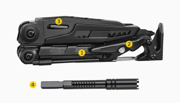 Leatherman Mut Black Multi Tool (Yeşil Molle Kılıf) - Resim 8