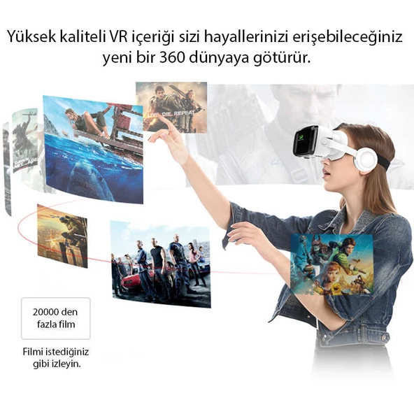 3D Sanal Gerçeklik Gözlüğü G04BS VR Shinecon - 11