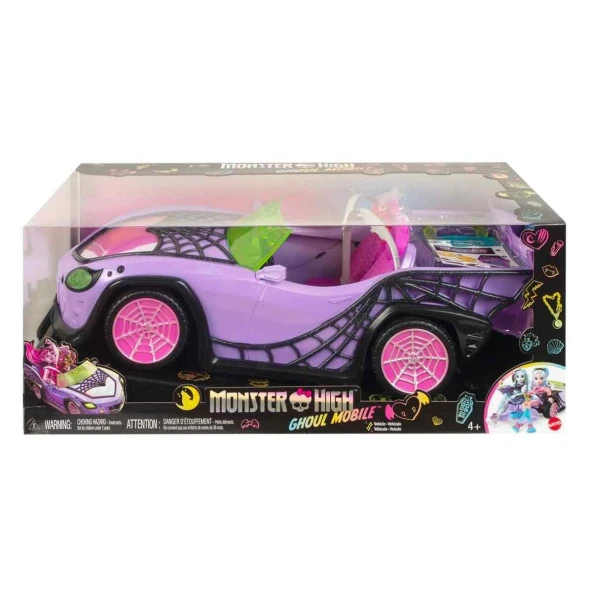 Mattel Monster High Ghoul Mobile Gösterişli Araba - Resim 6