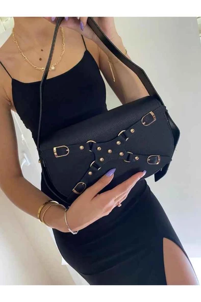Bagorama MANC Kadın Suni Deri Kilit Askılı Ayarlanabilir Omuz Çantası ürün görseli 1