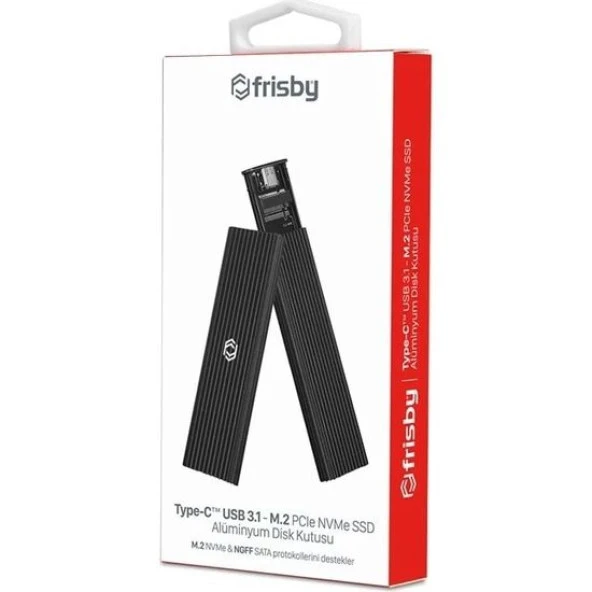 FRISBY FHC-M2305 TİP-C M.2 PC NVMe SSD ALİMİNYUM - 4